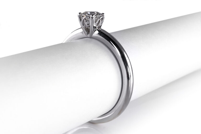 Ring Rüschenbeck mit Brillant 0,3 ct TW/VS Weißgold GIA Gutachten [BRORS 19102]