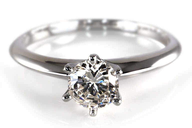 Ring 1 Brillant 0,45 ct. K/P2 585 Weißgold [BRORS 19237]
