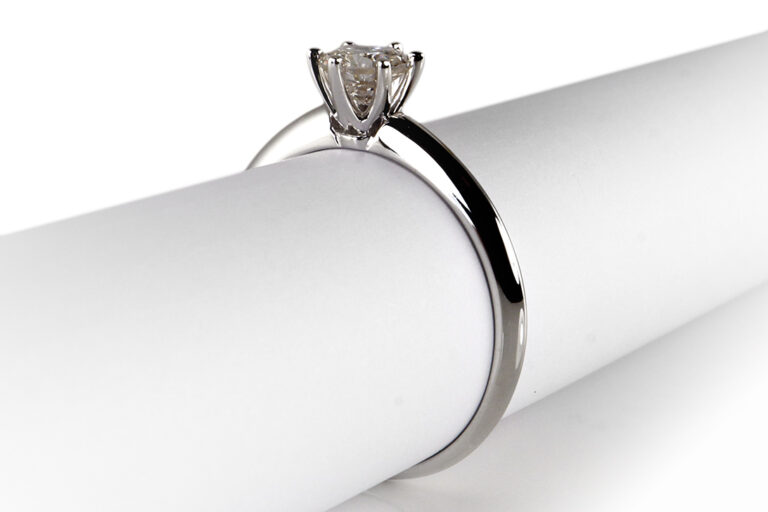 Ring 1 Brillant 0,45 ct. K/P2 585 Weißgold [BRORS 19237]