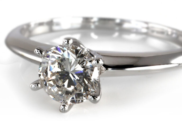 Ring 1 Brillant 0,45 ct. K/P2 585 Weißgold [BRORS 19237]