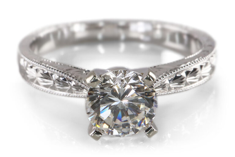 Verlobungsring Ring Brillant 0,58 ct. G/VS2 585 Weißgold Gr 52 BRORS 19334]