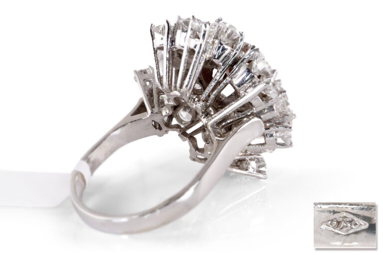 Ring Brillant FANCY Orange 1,9 ct + 28 Diamanten 5,0 ct Weißgold [BRORS 19565]