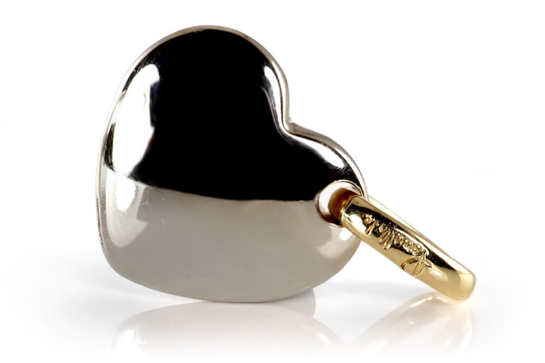Pomellato Anhänger Herz 750 Weißgold / Gelbgold [BRORS 20265]