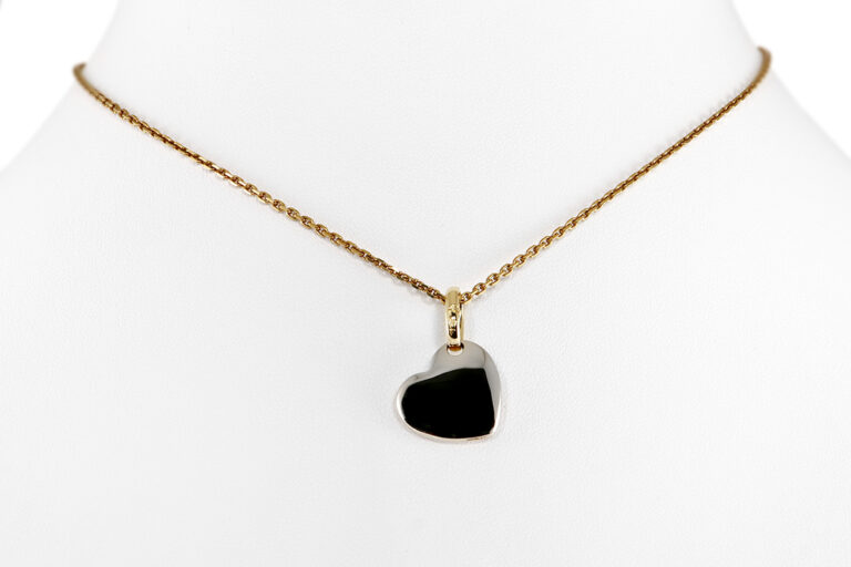 Pomellato Anhänger Herz 750 Weißgold / Gelbgold [BRORS 20265]