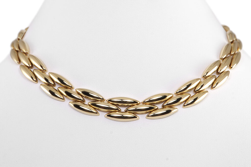 Cartier Gentiane Collier Halskette Gelbgold aufgearbeitet m.Box [BRORS 19869]