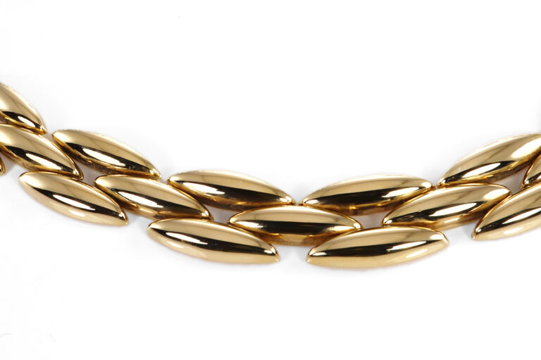 Cartier Gentiane Collier Halskette Gelbgold aufgearbeitet m.Box [BRORS 19869]