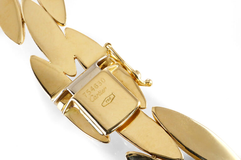 Cartier Gentiane Collier Halskette Gelbgold aufgearbeitet m.Box [BRORS 19869]