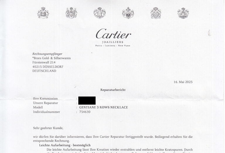 Cartier Gentiane Collier Halskette Gelbgold aufgearbeitet m.Box [BRORS 19869]