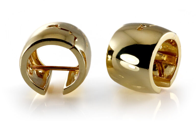Kuck Ohrringe mit Einhänger Howlith Engel Motiv 750 Gelbgold [BRORS 19981]
