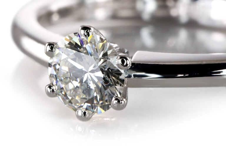 Wempe Solitär Ring 1 Brillant ca. 0,3 ct H/VVS 750 Weißgold Gr 55 [BRORS 20114]