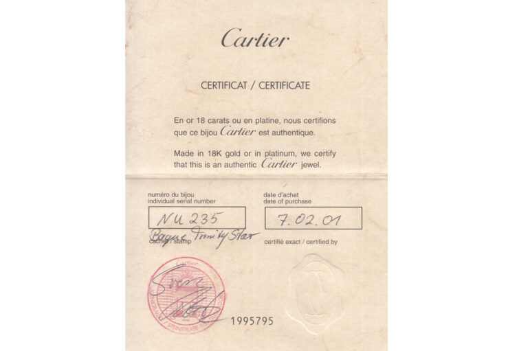 Cartier Trinity Star Ring 15 Billanten 750 Gold + Papiere Gr 51 [BRORS 20174]