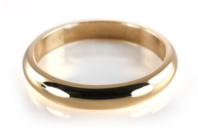 Cartier *1895 * Herren Traurring Ring Bandring 750 Gelbgold Gr 69 [BRORS 20286]
