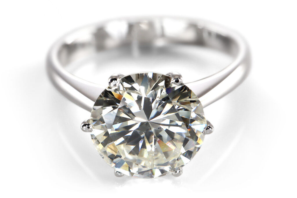 Ring 1 Brillant 2,39 ct K/SI2 750 Weißgold DPL Gutachten Gr.52 [BRORS 20291]