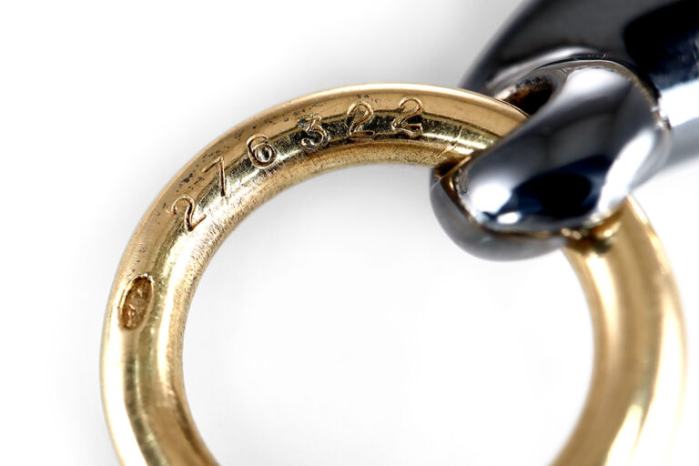Cartier vintage Panthere Perlenarmband Gold Silverium Smaragd [BRORS 20296]