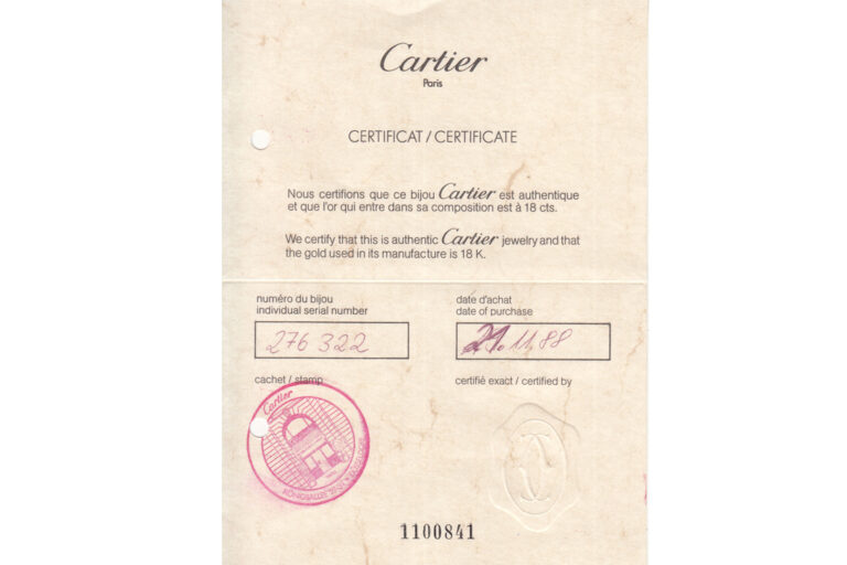 Cartier vintage Panthere Perlenarmband Gold Silverium Smaragd [BRORS 20296]