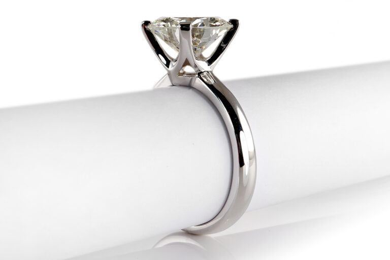 Ring Brillant 3,86 ct I/VS2 750 Weißgold IGI Gutachten Gr. 55 [BRORS 20305]