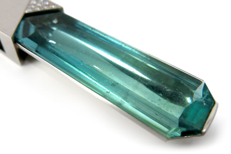 Flogaus / Philipp Becker Anhänger Platin Stahl Aquamarin Amethyst [BRORS 17159]