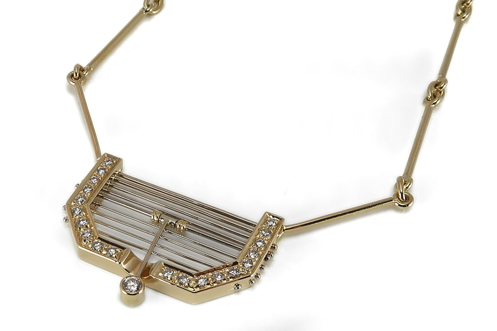 Hofacker Collier 21 Brillanten TW/VVS 750 Gelbgold [BRORS 17588]