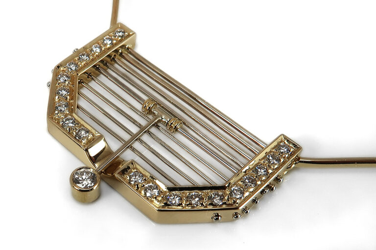 Hofacker Collier 21 Brillanten TW/VVS 750 Gelbgold [BRORS 17588]