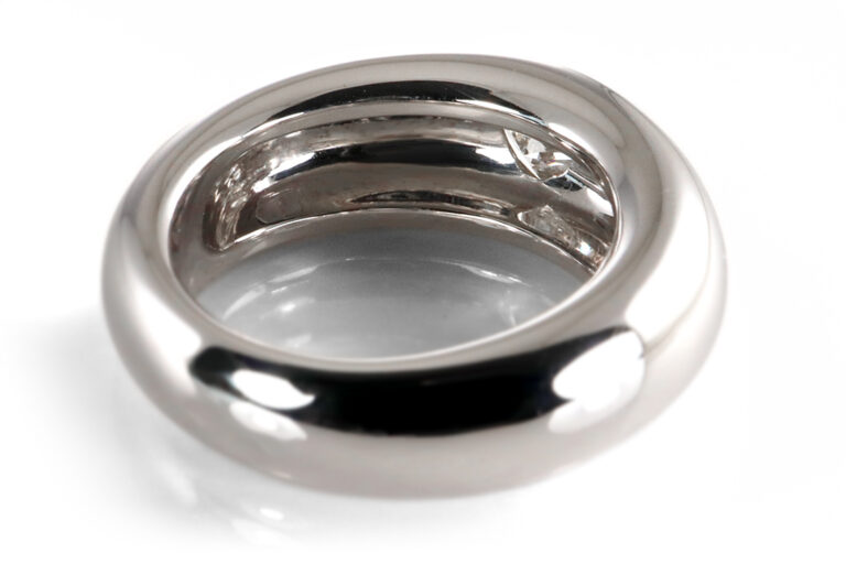 Cartier Ring Herz Diamant ca. 0,5 ct TW/VVS 750 Weißgold Gr 54 [BRORS 19989]