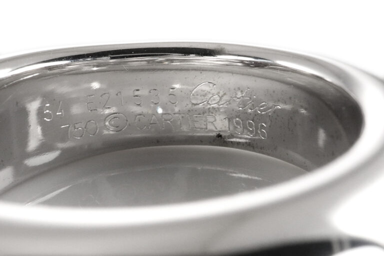 Cartier Ring Herz Diamant ca. 0,5 ct TW/VVS 750 Weißgold Gr 54 [BRORS 19989]