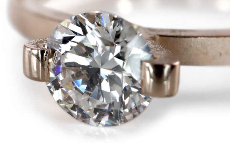 Niessing Ring Princess 1 Brillant River / VVS 0,51 ct 750 Rosegold [BRORS 20311]
