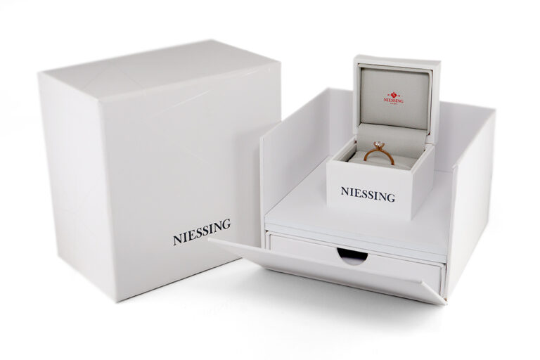 Niessing Ring Princess 1 Brillant River / VVS 0,51 ct 750 Rosegold [BRORS 20311]