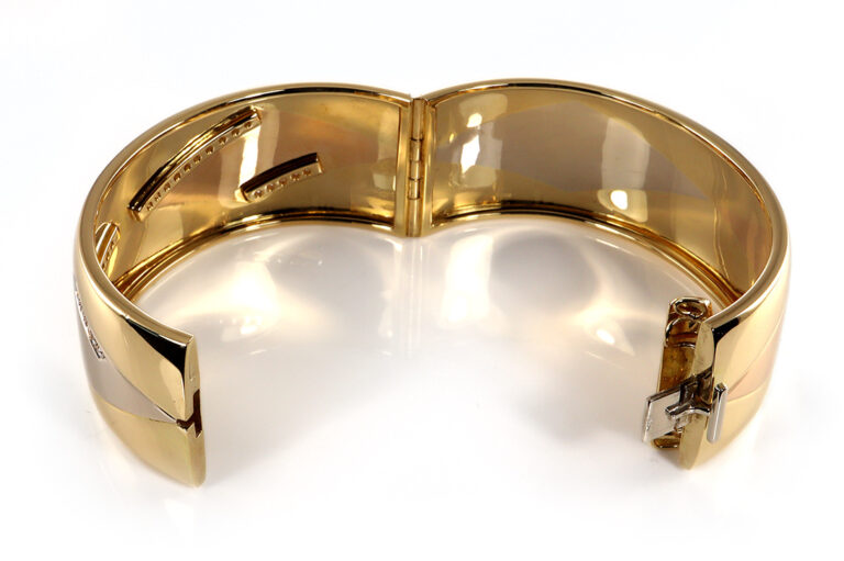 Armreif WEMPE 30 Brillanten ca 0,60 ct TW/VS 750 Gold [BRORS 20325]