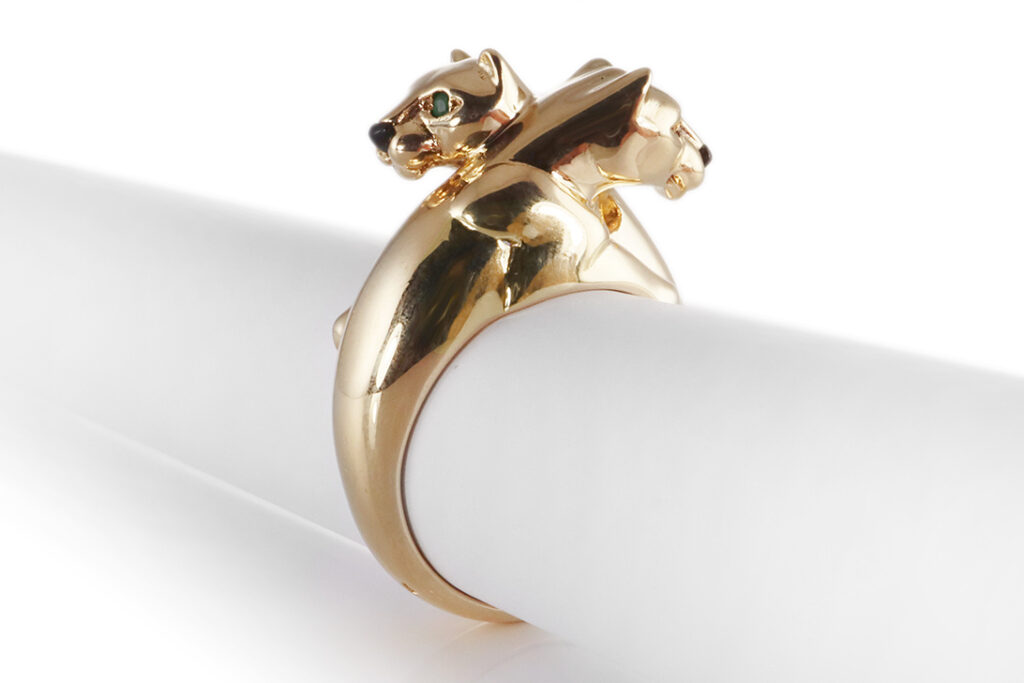 Ring Cartier Panthère Double Head vintage Box Papiere Gold Gr 53 [BRORS 20334]