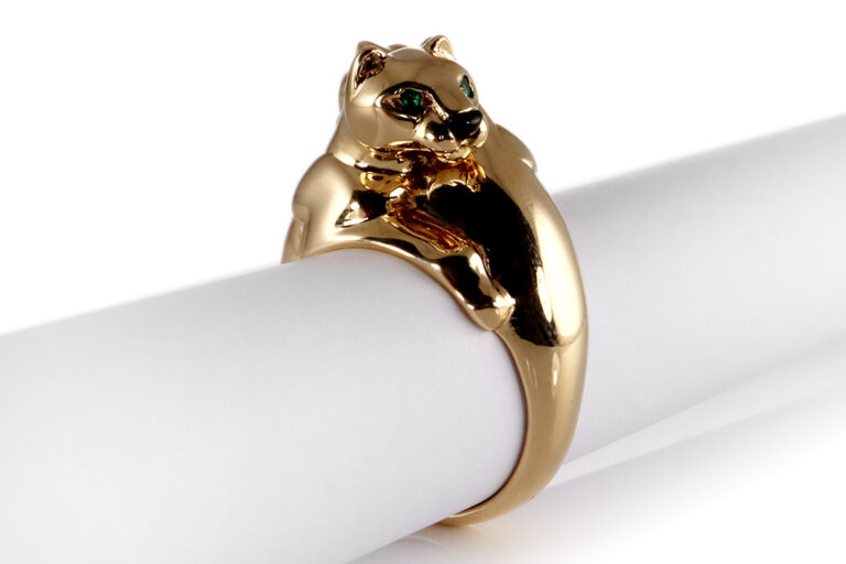 Ring Cartier Panthère Double Head vintage Box Papiere Gold Gr 53 [BRORS 20334]