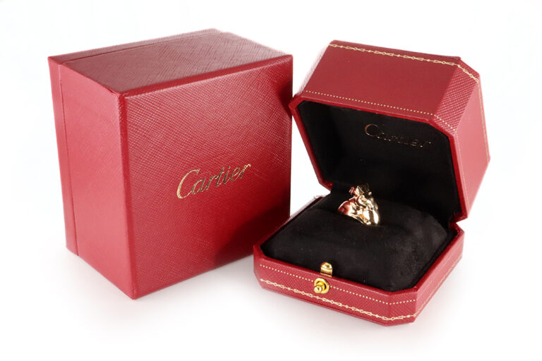 Ring Cartier Panthère Double Head vintage Box Papiere Gold Gr 53 [BRORS 20334]