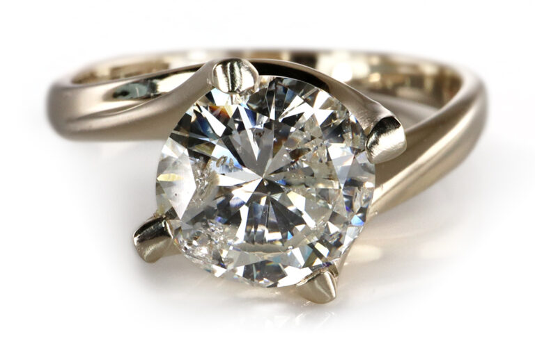 Ring 1 Brillant 1,69 ct J/P1 750 Gelbgold DPL Gutachten Gr.54 [BRORS 20341]