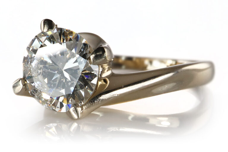 Ring 1 Brillant 1,69 ct J/P1 750 Gelbgold DPL Gutachten Gr.54 [BRORS 20341]