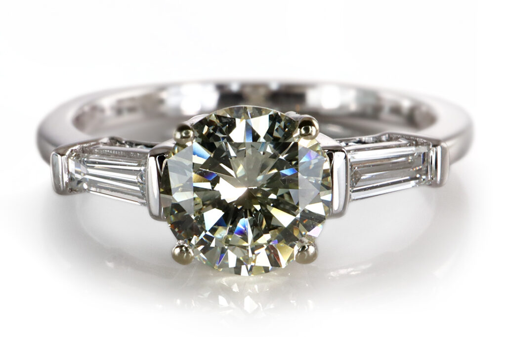 Ring Einkaräter Brillant 1,0 ct 750 Weißgold DPL Gutachten Gr. 54 [BRORS 20342]