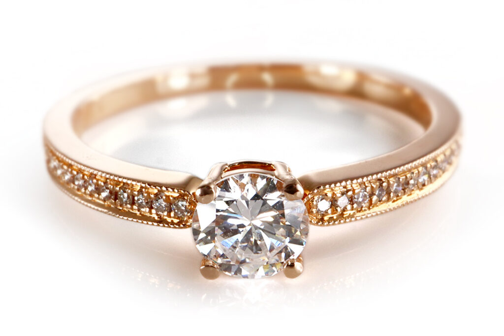 Ring Brillant 0,35 ct RIVER/VS1+ 24 Brillanten IGI Gutachten Gr.54 [BRORS 20346]
