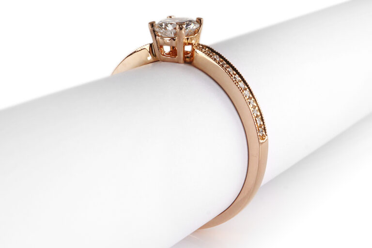 Ring Brillant 0,35 ct RIVER/VS1+ 24 Brillanten IGI Gutachten Gr.54 [BRORS 20346]