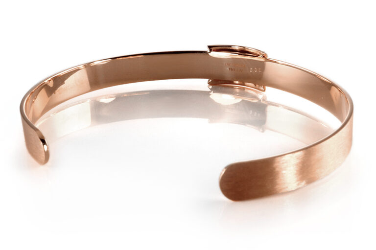 Armspange Leo Wittwer Brillant schwarze Kaltemaille 750 Rosegold [BRORS 20362]