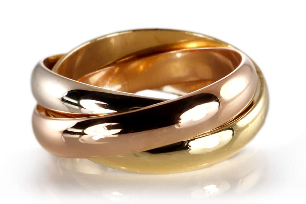 Ring Le Must de Cartier 750 Mehrfarbiges Gold Gr 53 [BRORS 20377]
