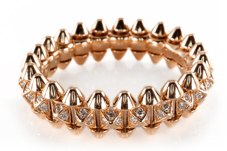 Cartier Ring CLASH DE CARTIER 88 Brillanten 750 Rosegold Gr 55 [BRORS 20378]