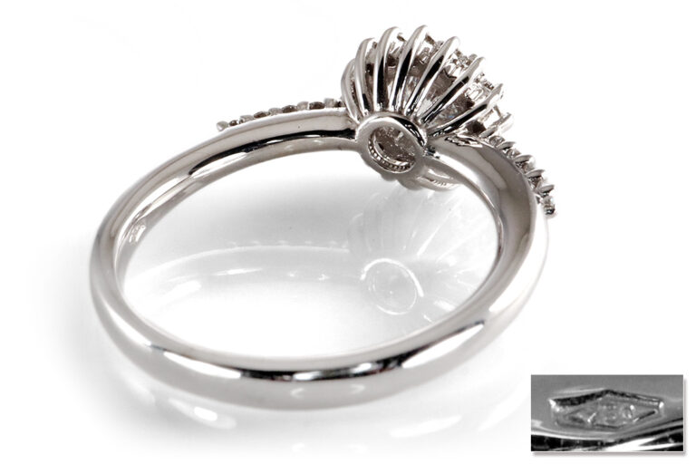 Ring 1 Brillant 0,56 ct RIVER/SI1 750 Weißgold IGI Gutachten Gr 53 [BRORS 20382]
