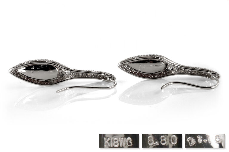 Ohrhänger *Tropfen* 2 Rubine 8,80 ct + 238 Brillanten IGI Gutachten[BRORS 20394]