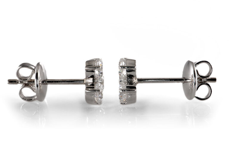Ohrringe Bucherer 6 Brillanten ca. 1,18 ct. TW/SI 750 Weißgold [BRORS 20400]
