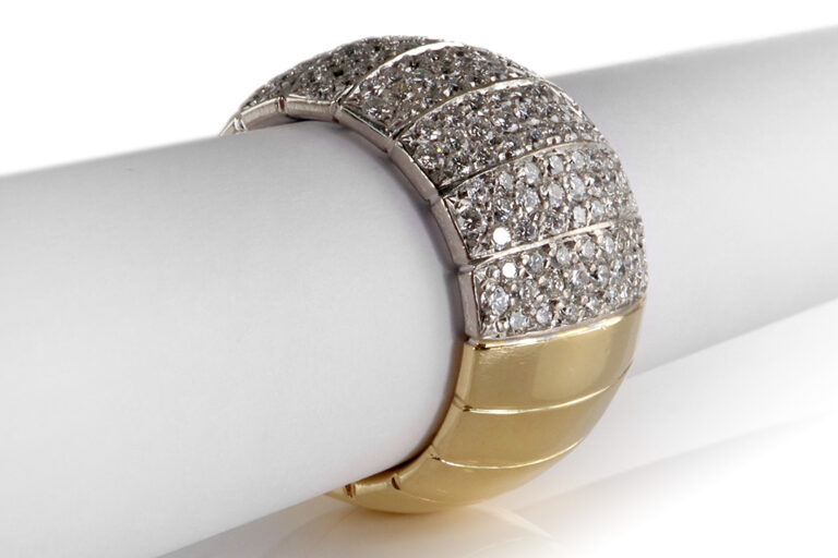 Ring *Gianni Lazzaro* 168 Brillanten ca. 3,0 ct TW/VVS 750 Gold [BRORS 20401]