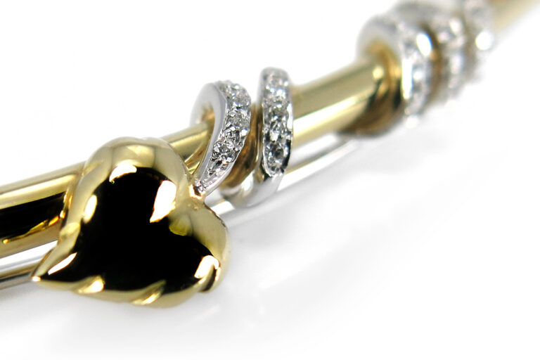 Wempe Brosche Brillanten TW/VS 750 Weißgold Gelbgold [BRORS 11647]