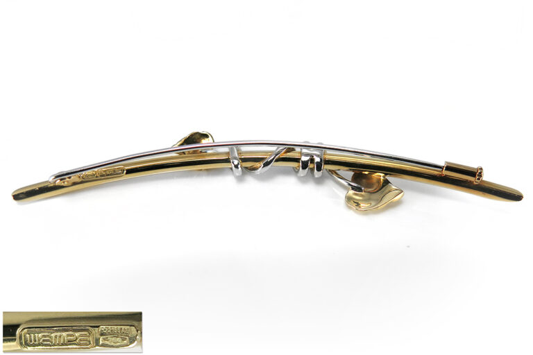 Wempe Brosche Brillanten TW/VS 750 Weißgold Gelbgold [BRORS 11647]