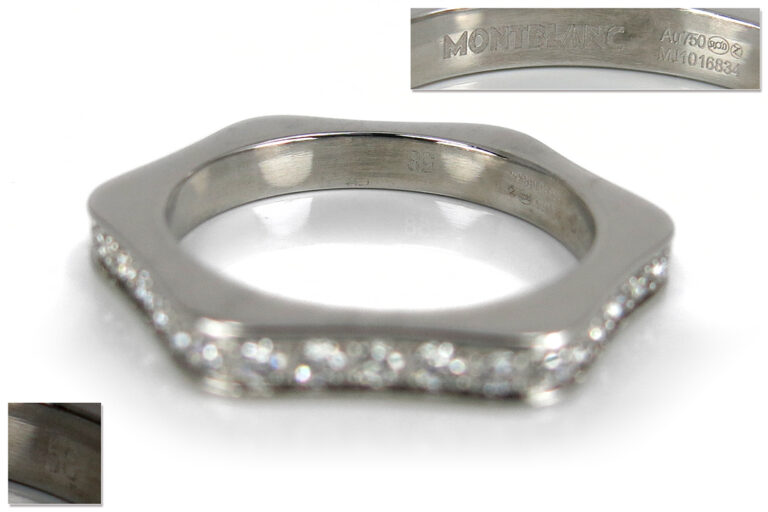 Ring Mont Blanc Brillanten G/VVS 750 Weißgold [BRORS 12849]