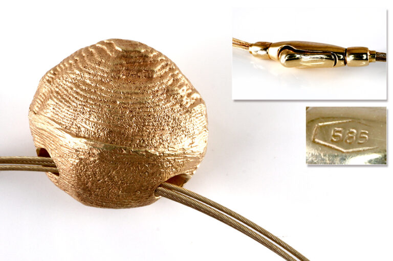 Ossa Sepia Anhänger Kette Diamant 0,78 ct 750 Gelbgold Einzelstück [BRORS 19285]