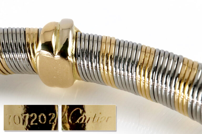 Vintage Cartier Trinity Armreif Tricolor Gelbgold Stahl 1980-1985 [BRORS 19416]