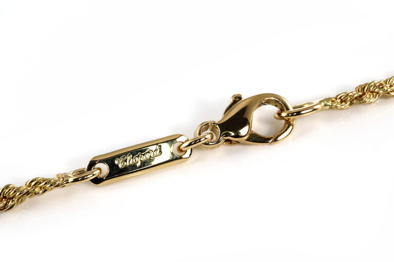 Chopard Happy Diamonds Clown Anhänger + Kette 750 Gelbgold wie neu [BRORS 20427]