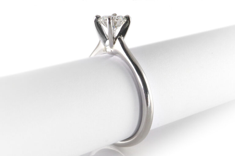 Verlobung Ring 1 Brillant 0,56 ct TW/SI2 Platin Gr 52 [BRORS 19533]